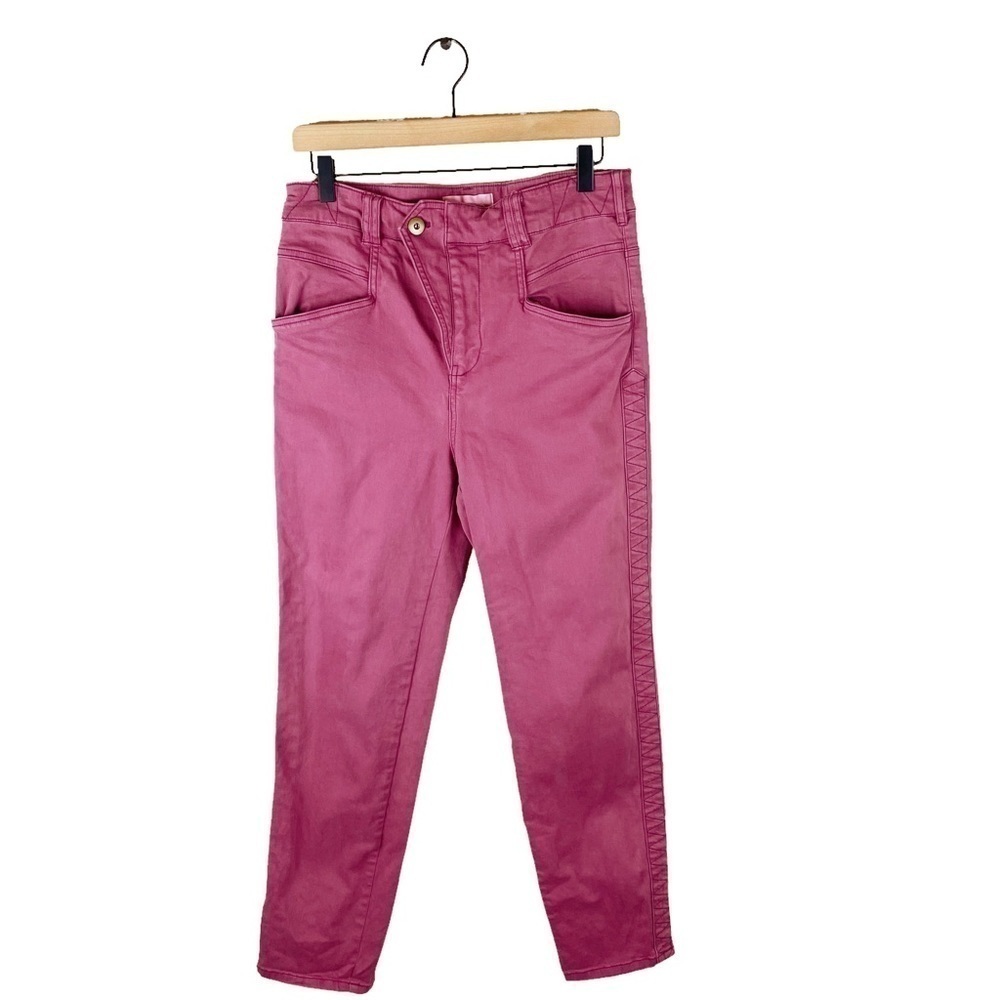 Anthropologie High Rise Bridgette Seamed Slim Pants Size 29 - Picture 8 of 10